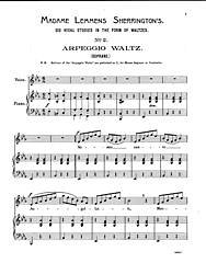 DL: M.L. Sherrington: The Arpeggio Waltz, GesKlav