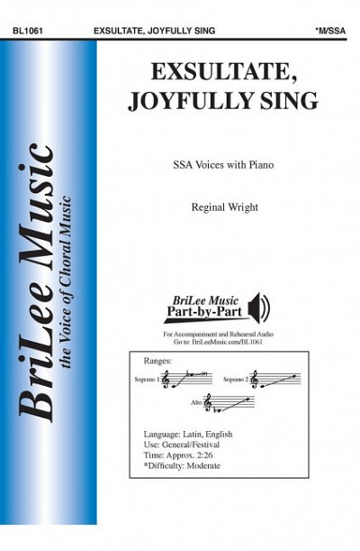 Wright, Reginal S.: Exultate, Joyfully Sing