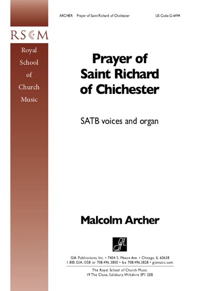 M. Archer: Prayer of Saint Richard of Chich, Gch;Klav (Chpa)