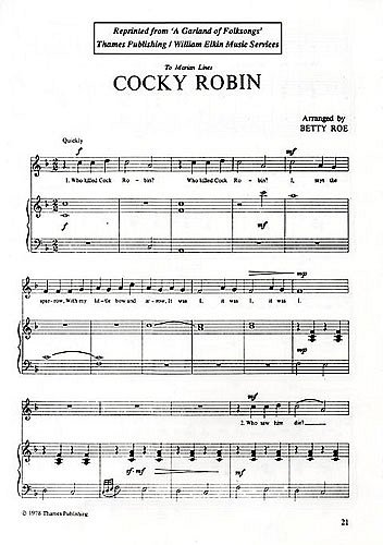 B. Roe: Cocky Robin