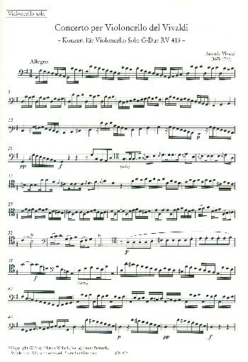 A. Vivaldi: Konzert G-Dur Nr.16 RV413 (OStsatz)