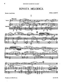 C. Scott: Sonata Melodica, VlKlav (Pa+St)