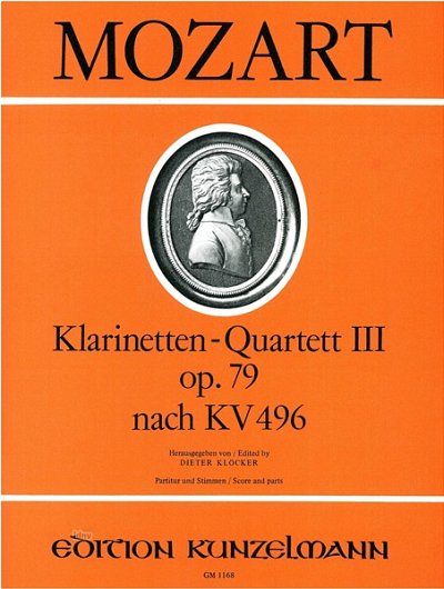 W.A. Mozart: Klarinettenquartett Nr. 3 o, KlarVlVaVc (Pa+St)