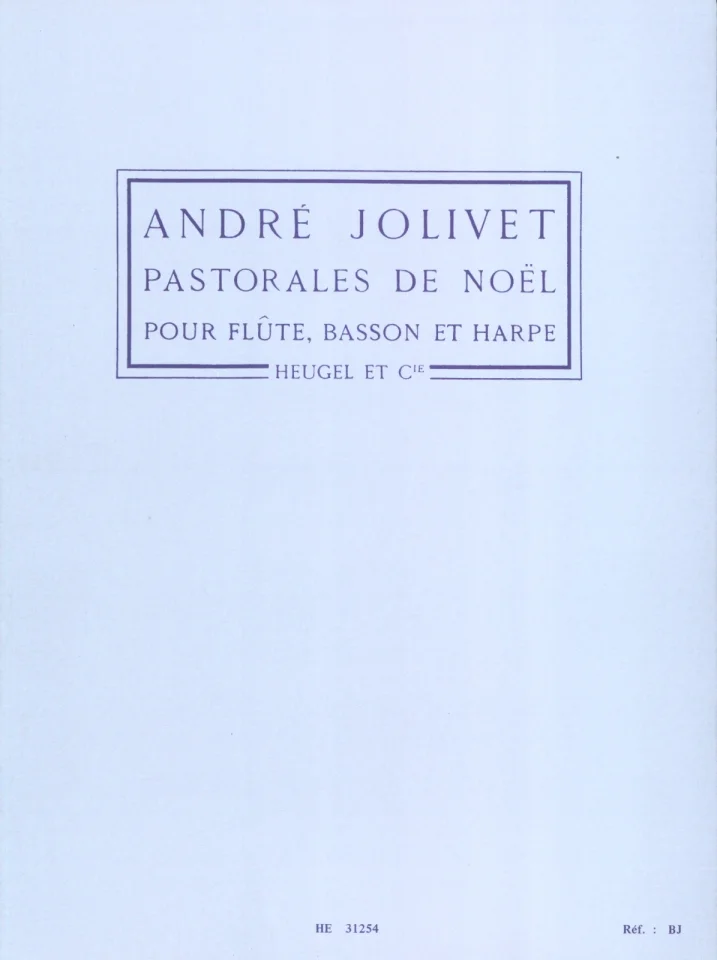 A. Jolivet: Pastorales De Noël (Pa+St) (0)
