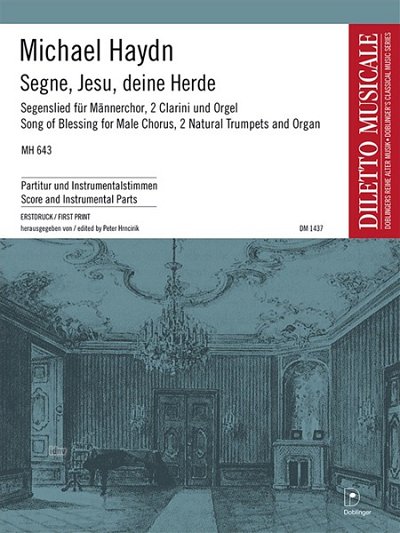 M. Haydn: Segne, Jesu, deine Herde MH 64, Mch2ClarOrg (Chpa)