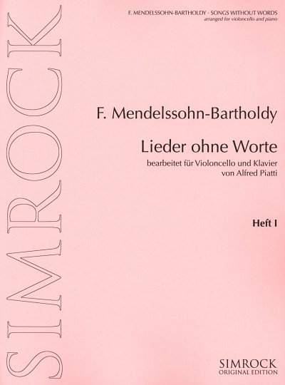 AQ: F. Mendelssohn Barth: Lieder ohne Worte 1, VcKl (B-Ware)