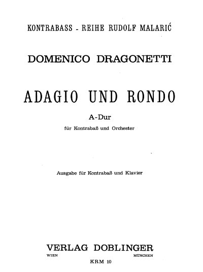 D. Dragonetti: Adagio + Rondo A-Dur