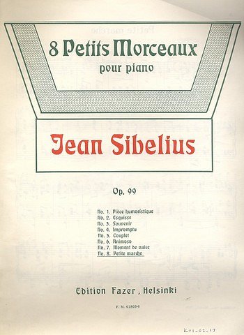 J. Sibelius: Acht kleine Stücke op. 99, Klav