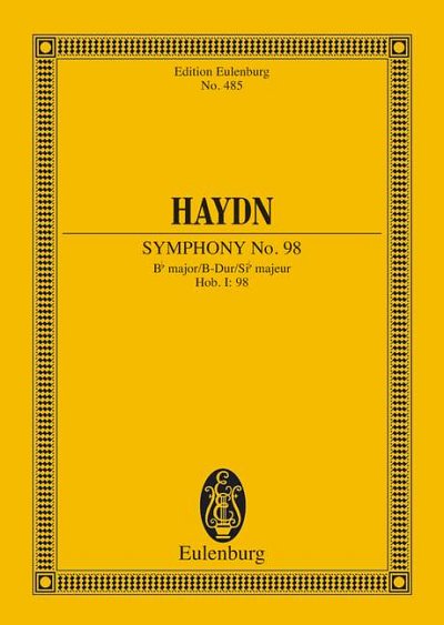 DL: J. Haydn: Sinfonie Nr. 98 B-Dur, Orch (Stp)