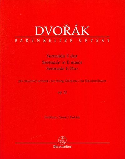 A. Dvorak: Serenade E-Dur op. 22, Stro (Part.)