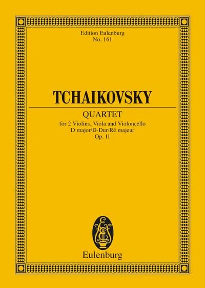 DL: P.I. Tschaikowsky: Streichquartett Nr. 1 D-Du, 2VlVaVc (
