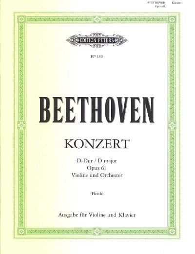 L. v. Beethoven: Konzert D-Dur Op 61 - Vl Orch