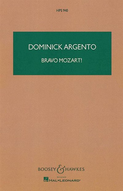 D. Argento: Bravo Mozart!, Sinfo (Stp)