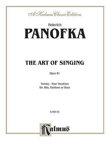 H. Panofka: The Art of Singing op. 81, GesMTKlav