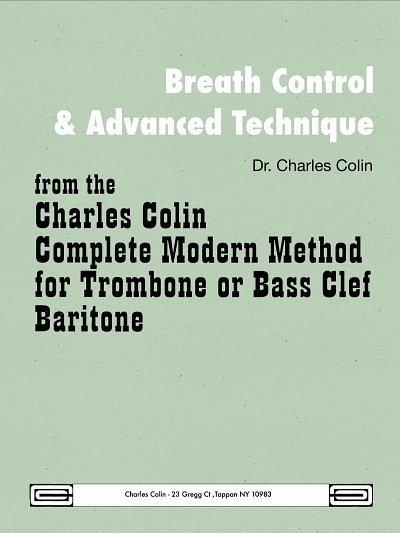 C. Colin: Breath Control & Advanced Technique , Pos/Tb