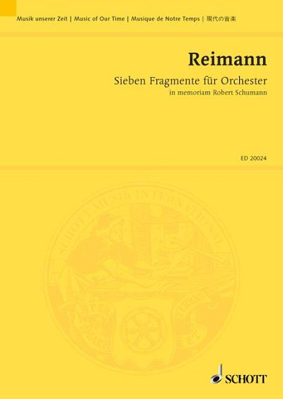 DL: A. Reimann: Sieben Fragmente für Orchester, Orch (Stp)