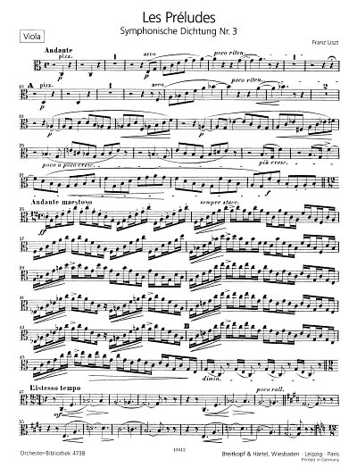 F. Liszt: Les Préludes, Sinfo (Vla)