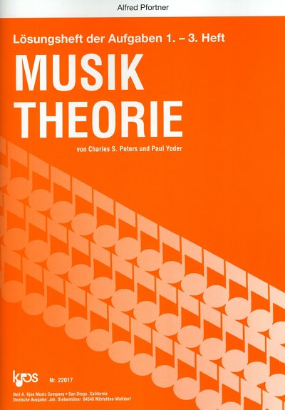 A. Pfortner: Musiktheorie 1-3 (Bu)