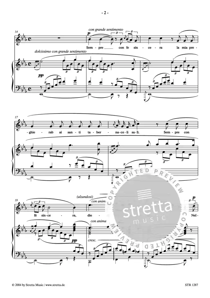 DL: G. Puccini: Vissi d'arte Arie der Tosca aus der Oper 