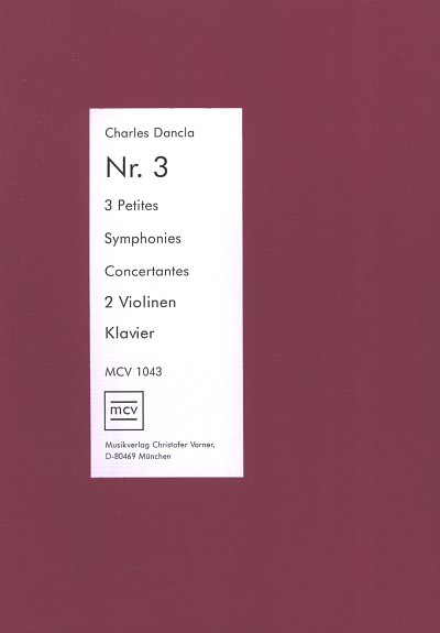 C. Dancla: 3 Petites Symphonies Concertants 3