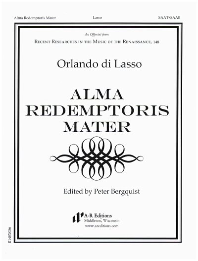 O. di Lasso: Alma Redemptoris Mater for 2 choirs (SAAT+, Gch