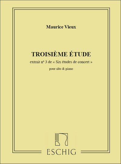 Études Concert No. 3 , VaKlv (Part.)