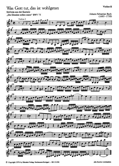 J.S. Bach: Was Gott tut, das ist wohlgetan BWV 75, 8 (1723)