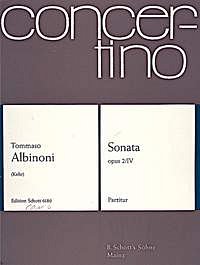 T. Albinoni: Sonata c-Moll op. 2/4  (Part.)