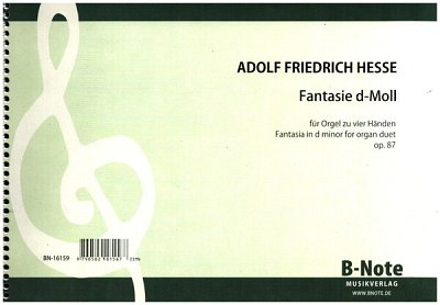 A.F. Hesse: Fantasie d-Moll op.87 für Orgel zu vier Hän, Org