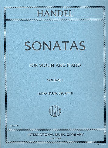G.F. Händel: 6 Sonate Vol. 1 (Francescatt, VlKlav (KlavpaSt)