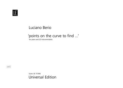 L. Berio: "points on the curve to find ..."