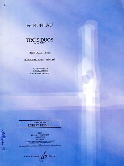 F. Kuhlau: Trois Duos op. 57/3 bis en sol maje, 2Fl (Stsatz)