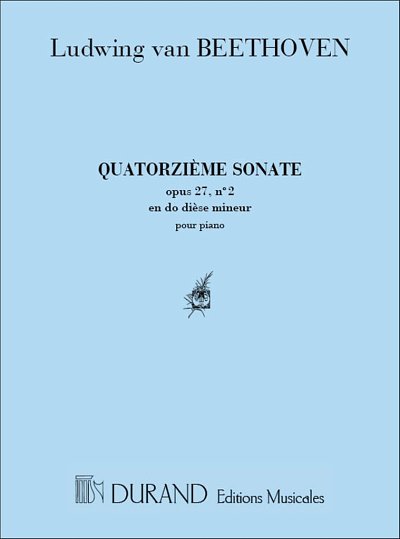 L. v. Beethoven: Sonate En Ut Diesis Mineur Op 27 N 2 , Klav