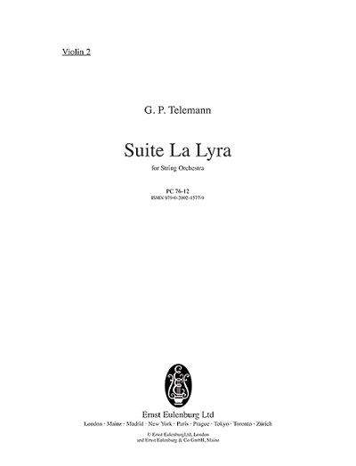 DL: G.P. Telemann: La Lyra, StrBc (Vl2)