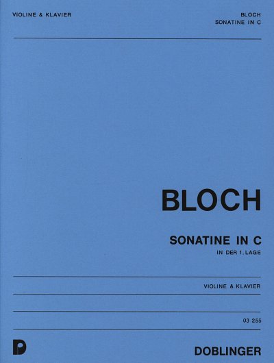 W. Bloch: Sonatine In C