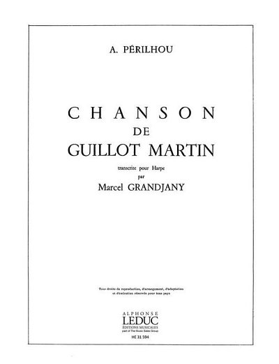 Chanson De Guillot Martin, Hrf (Bu)