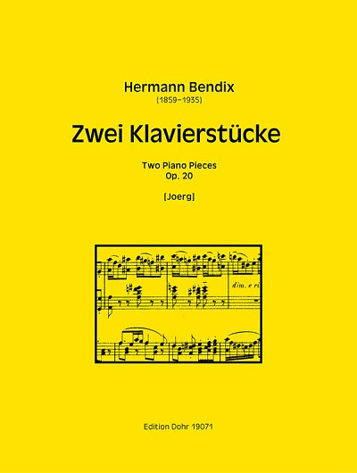 H. Bendix: Zwei Klavierstücke op. 20