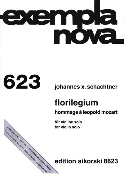 J.X. Schachtner: Florilegium (2015)