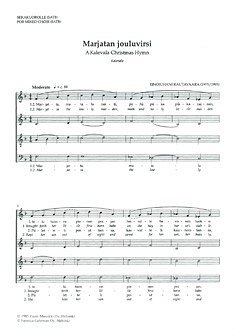 E. Rautavaara: Marjatan jouluvirsi – A Kalevala Christmas Hymn