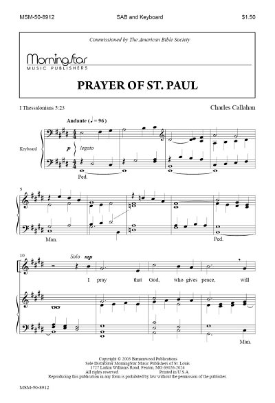 C. Callahan: Prayer of St. Paul