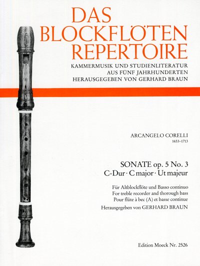 A. Corelli: Sonate C-Dur op. 5/3, ABlfBc (Pa+St)
