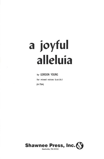 G. Young: A Joyful Alleluia, GCh4 (KA)