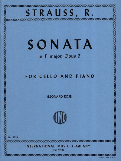 R. Strauss: Sonata Fa Op. 6 (Rose) (Bu)