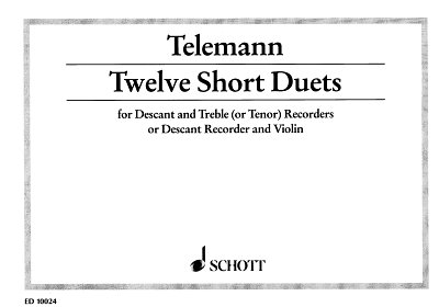 G.P. Telemann: 12 Short Duets  (Sppa)
