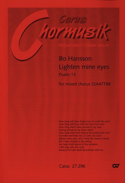 Hansson Bo: Lighten Mine Eyes