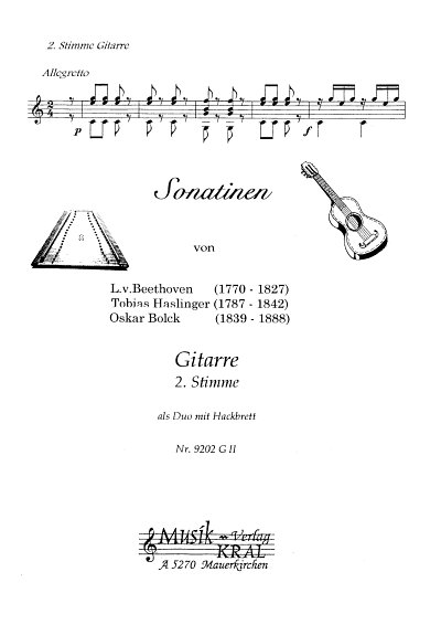L. v. Beethoven: Sonatinen Von Beethoven Haslin, 4Git (Git2)
