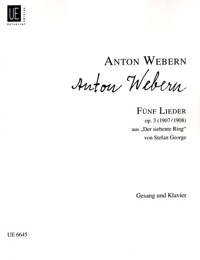 A. Webern: 5 Lieder op. 3 