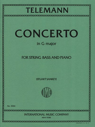 G.P. Telemann: Concerto, KbKlav (Bu)