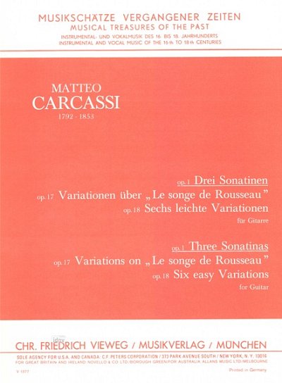 M. Carcassi: Drei Sonatinen op. 1