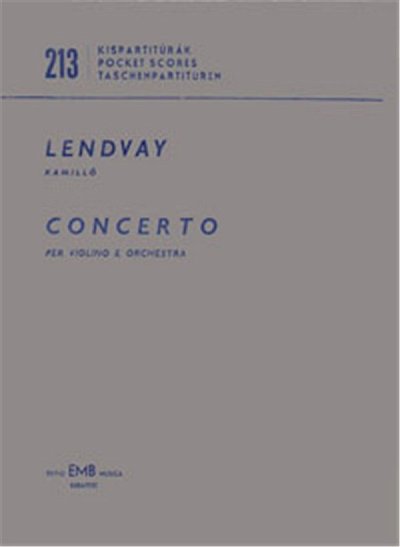 K. Lendvay: Konzert für Violine und Orchester, VlOrch (Stp)